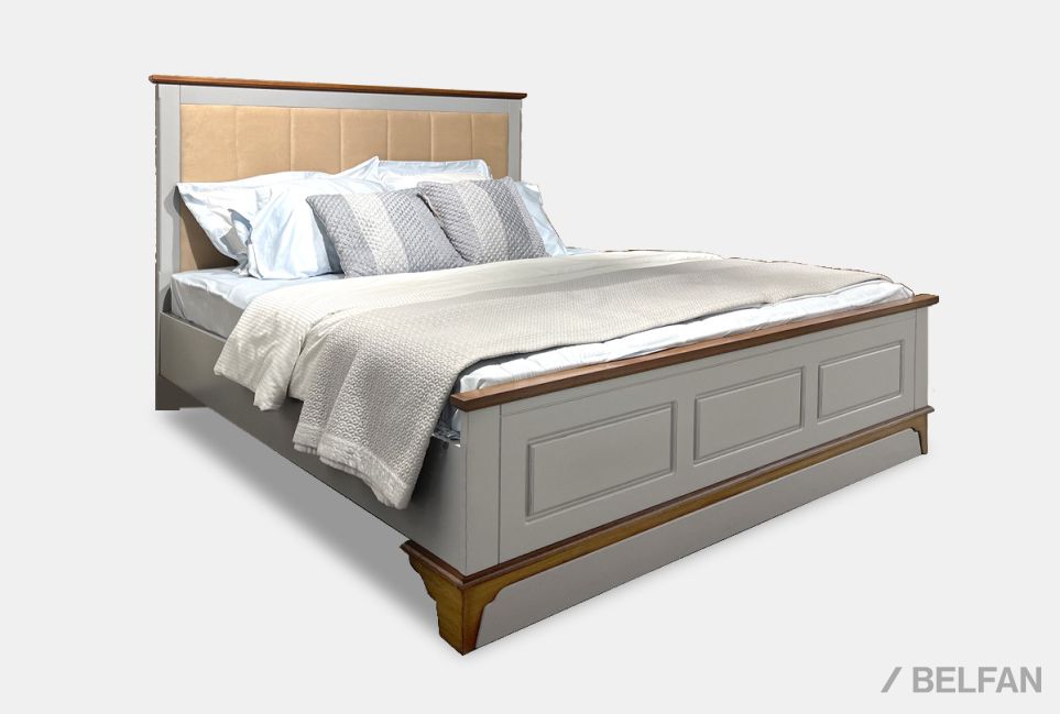 Кровать "Brianson" массив и шпон дуба, МДФ 1