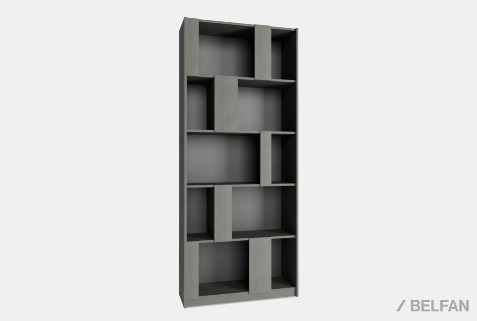 Стеллаж "Сакраменто" 100 (без зеркал) МДФ, шпон дуба 1