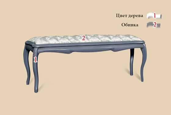 Банкетка "Fleuron" (большая) массив дуба 2