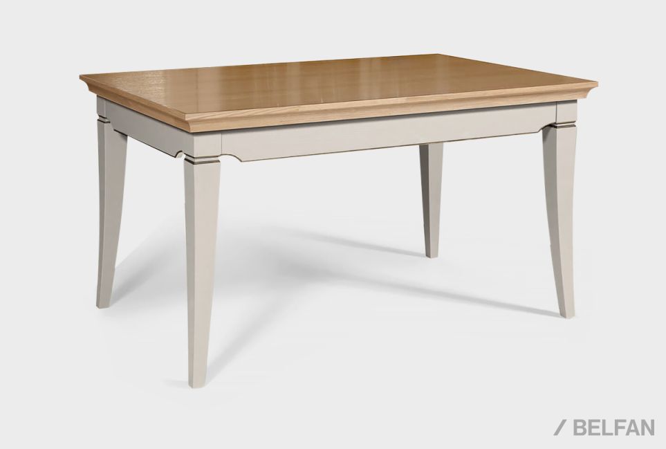 Стол обеденный "Стюарт" 140 (нераскладной) массив и шпон дуба, МДФ 1