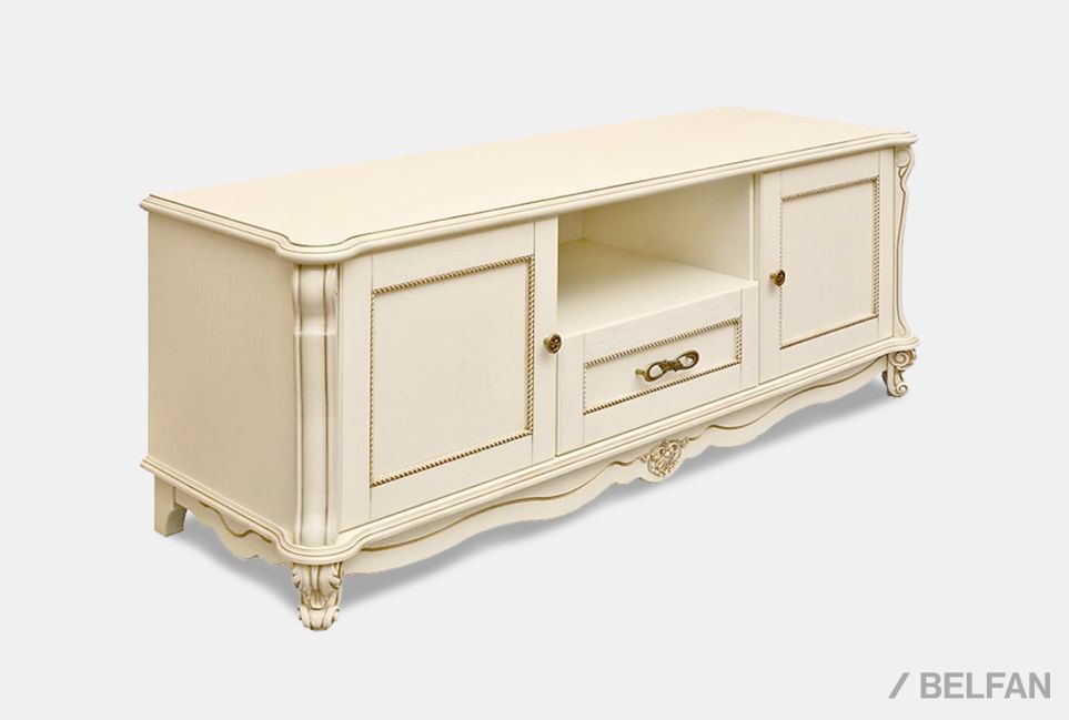 Тумба под ТВ "Алези 2" массив и шпон дуба 2