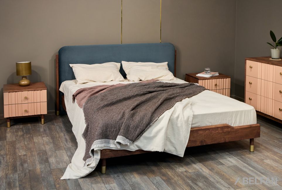 Тумба прикроватная "Меридиан" массив дуба, МДФ 4