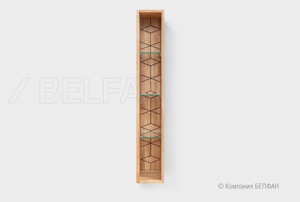 Шкаф настенный "Etna" (узкий) массив дуба 1