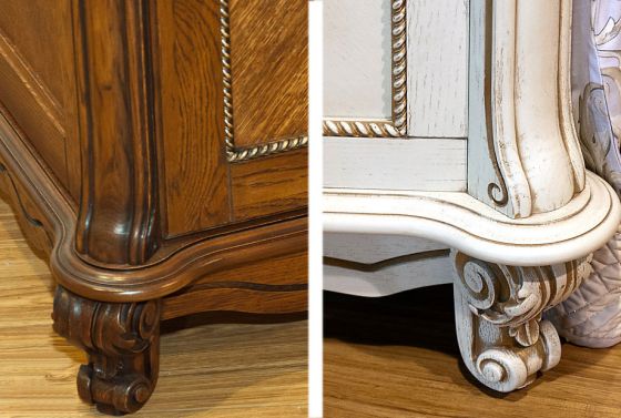 (Алези) Вручную нанесенная золотая патина