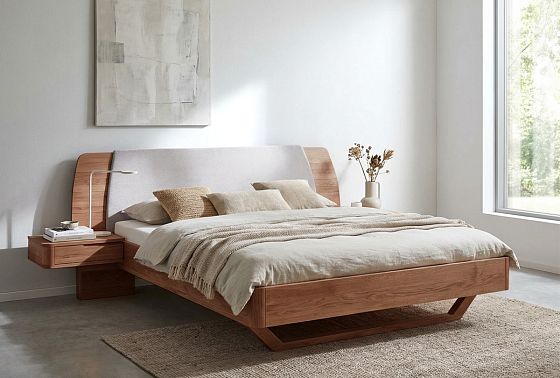 Кровать "Монблан" (с прикроватными тумбами) массив дуба 3