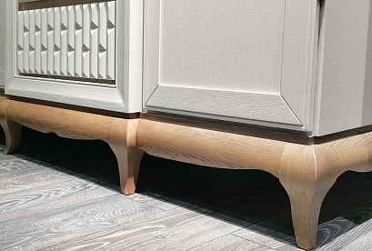 Шкаф для одежды 3-х дв. "Армония" с зеркалом; *ММ-434-01/03; айвори + классик