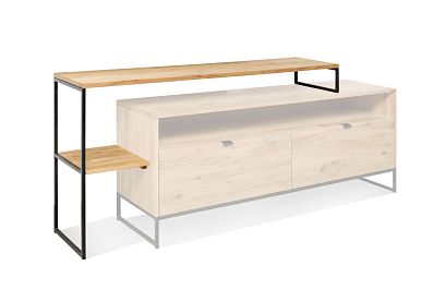 Приставка к тумбе под ТВ "Forest"; дуб натуральный