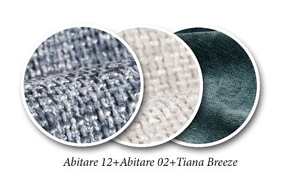 "Apollo" диван с оттоманкой S; нераскл.; 1L+8R; правый; Abitare 12+Abitare 02+Tiana Breeze (гр. 2/МТХ+ЛЗ)