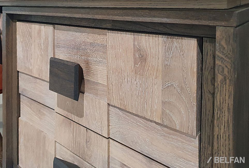 Стол письменный "Куб Дизайн" (тумба справа) массив дуба, металл 2