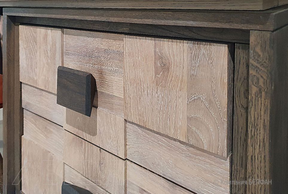 Стол письменный "Cube Design" (тумба справа) массив дуба, металл 2