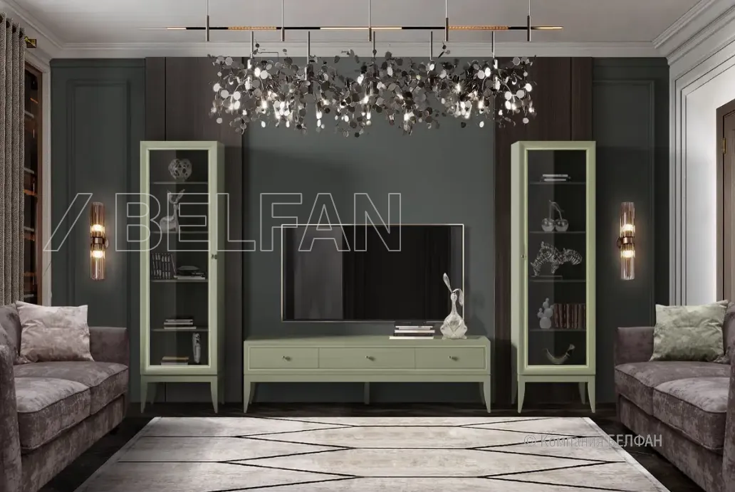 Гостиная «Costa» #1 олива+белая патина