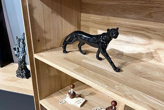 Стеллаж "Норман" 2 массив дуба, металл 6