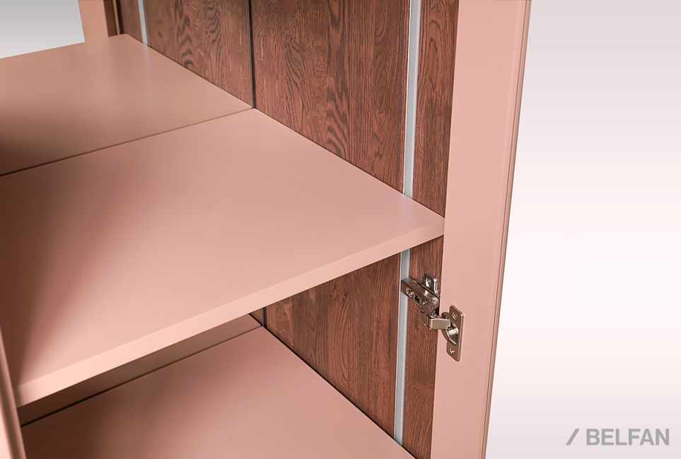 Витрина 2-х дверная "Меридиан" массив дуба, МДФ 4