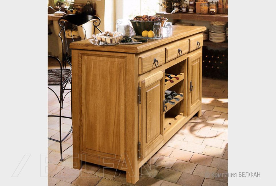 Тумба-бар "Gordes" массив дуба 1