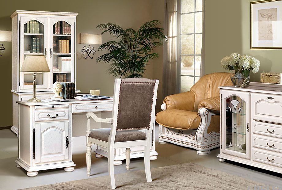 Стол письменный "Давиль" 1410 массив и шпон дуба 2