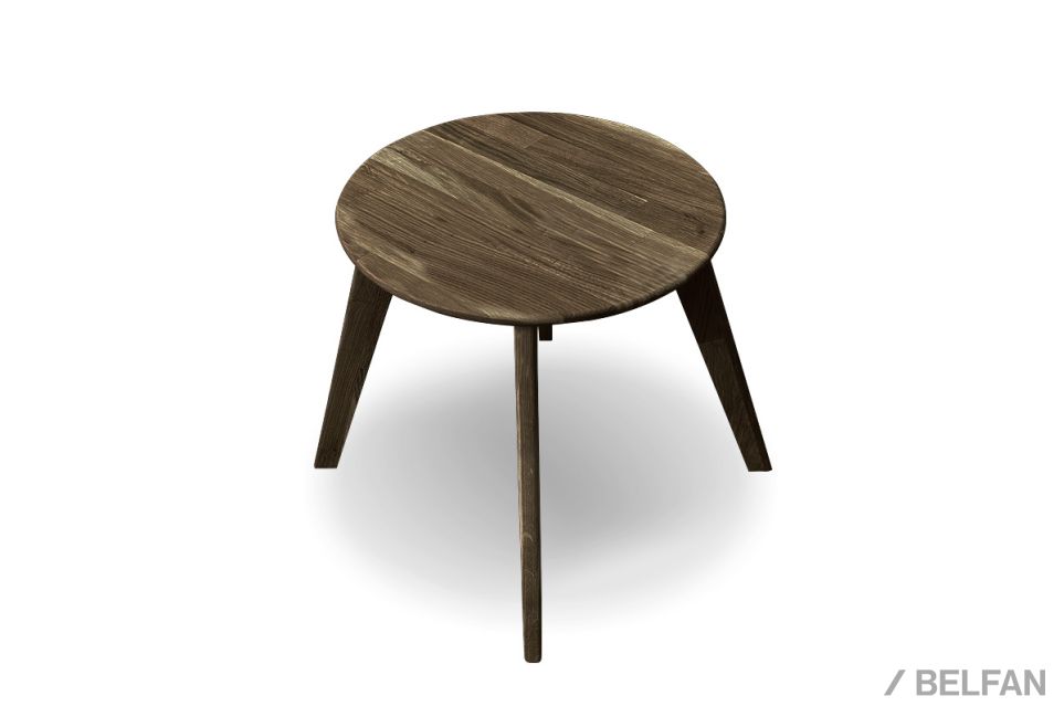 Стол журнальный "Art Collection" круглый 263 массив дуба 1