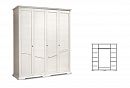 Шкаф для одежды 4-х дв. "Лика" (без зеркала); белая эмаль