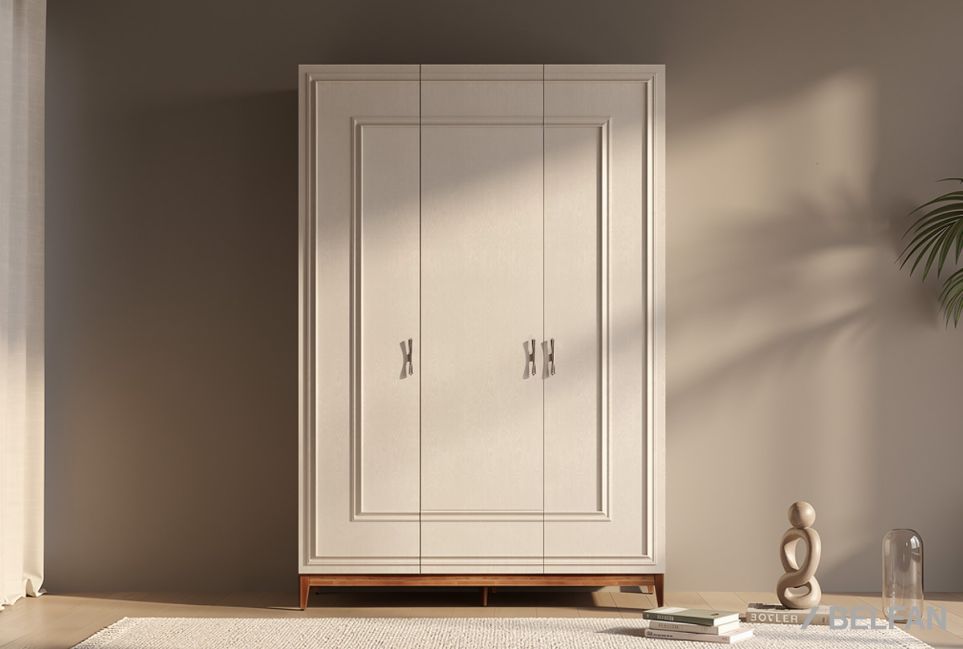 Шкаф 3-х дверный "Сакраменто" (с декором) массив и шпон дуба, МДФ 1