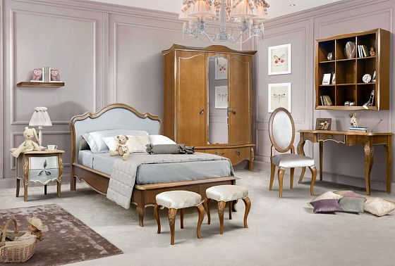 Шкаф для одежды 3-х дв. "Трио" (распашной) массив и шпон дуба 5