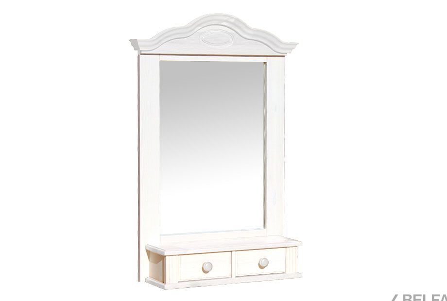 Полка-зеркало "Синди" массив сосны 1