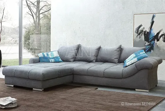"Лаунж" диван с оттоманкой #3