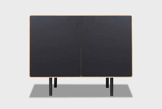 Тумба "Норман" 2 массив дуба, МДФ, металл 6