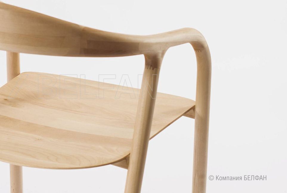 Стул "Лугано" с подлокотниками массив берёзы 5