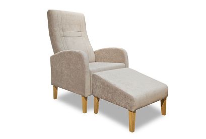 "Бруно" банкетка; нераскл.; Р-40 (лак); Velvet Lux 52 (гр.1/СМ)