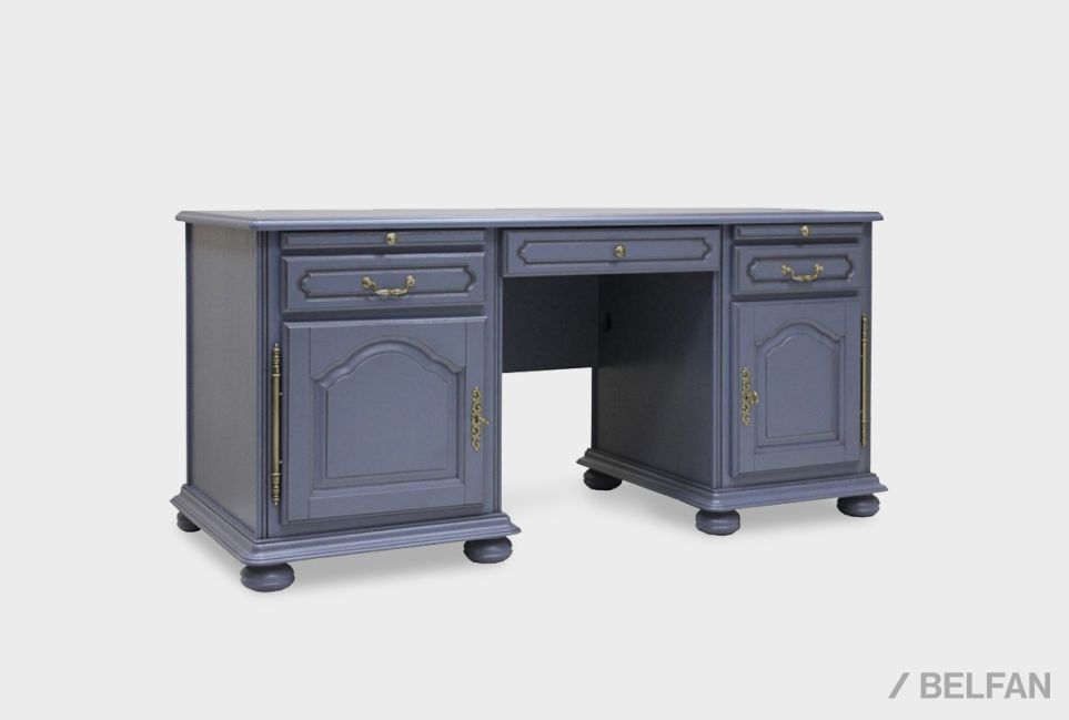 Стол письменный "Давиль" 1410 массив и шпон дуба 1