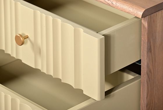 Тумба прикроватная "Меридиан" массив дуба, МДФ 7