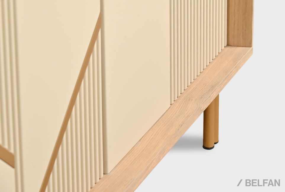 Тумба "Avenue" 4 шпон дуба, МДФ, металл 2