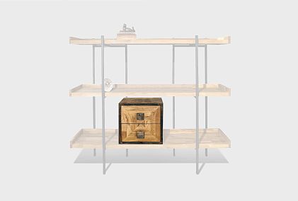 Модуль для стеллажей открытых "Cube Design" (с ящиками)