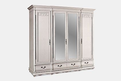 Шкаф для одежды "Тэфи" 4-х дв. с зеркалом