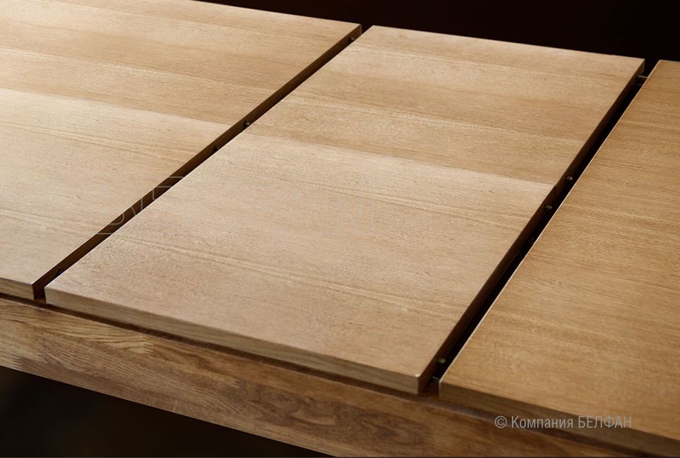 Стол обеденный "Wallstreet" (раскладной) массив и шпон дуба 3