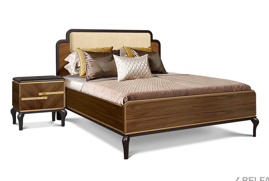 Кровать "Мадлен" массив и шпон дуба 1