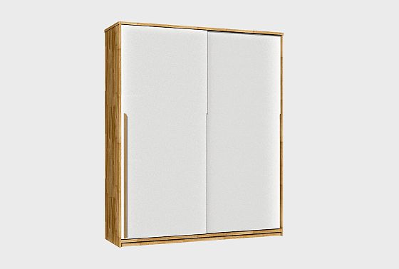 Шкаф-купе 2-х дверный "Уоллстрит" массив дуба, МДФ 5