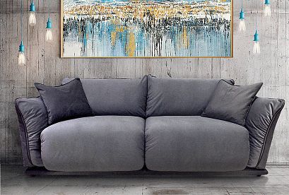 "Ferre" диван 3-х местный; нераскл.; 32; Helena 20+Helena 21+Alfa 2303-09 (гр. 2/МТХ+БК)