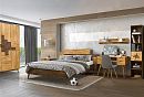 Шкаф для одежды 3-х дверный "Irving Design"; 2 ящика; графит, бейц-масло