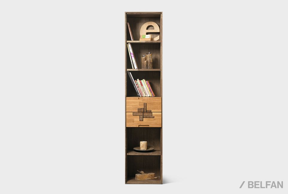 Стеллаж "Irving Design" 6 (с ящиками) массив дуба 6