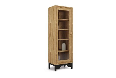 Витрина 1-но дв. "Cube Design" (левая); *КМ-009.210H; бейц-масло