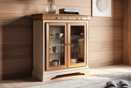 Тумба высокая "Оливия" (стекло)