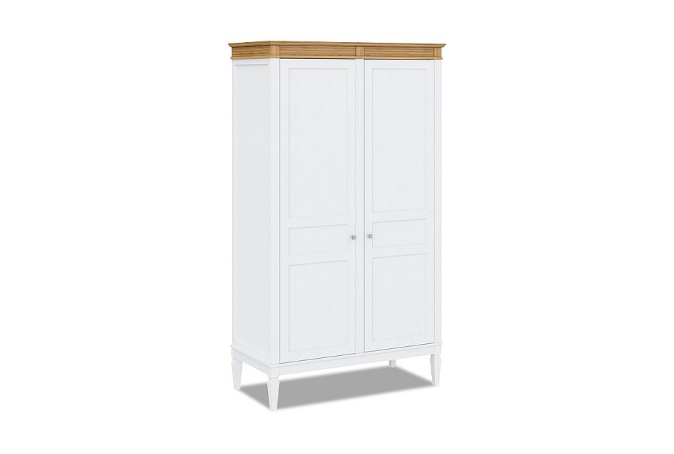 Шкаф для одежды 2-х дверный "Ольса" 02; серый 7042+антик 24