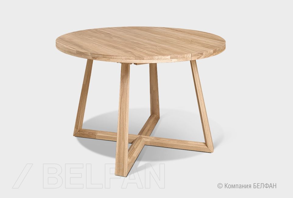 Стол обеденный "Мидгард" (раскладной) массив дуба 1