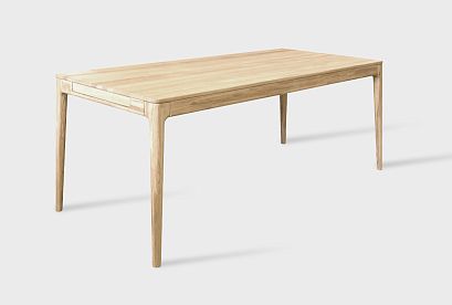 Стол обеденный "Соул" (раскладной); 1600x900; белёный дуб