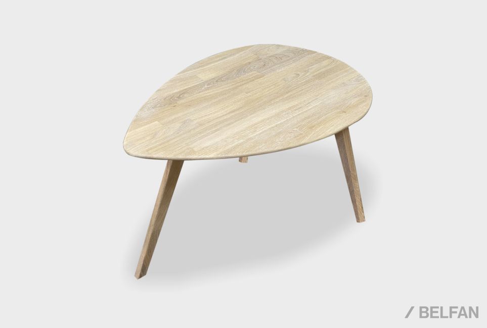 Стол журнальный "Art Collection" капля 266 массив дуба 1