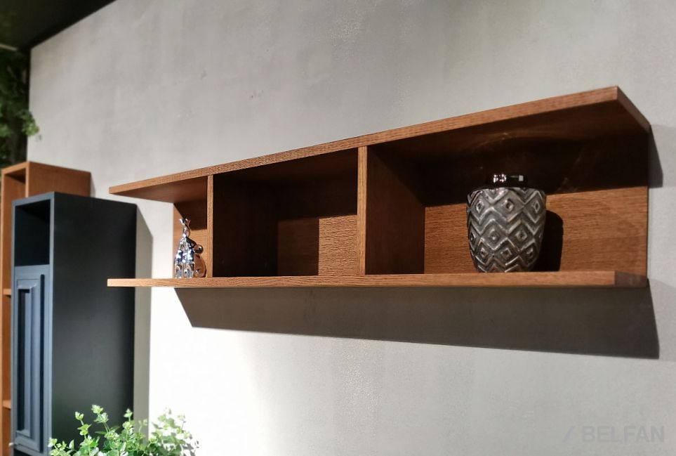 Полка настенная "Сакраменто" МДФ, шпон дуба 2