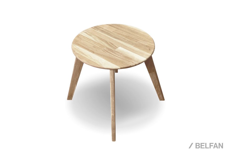 Стол журнальный "Art Collection" круглый 263 массив дуба 1