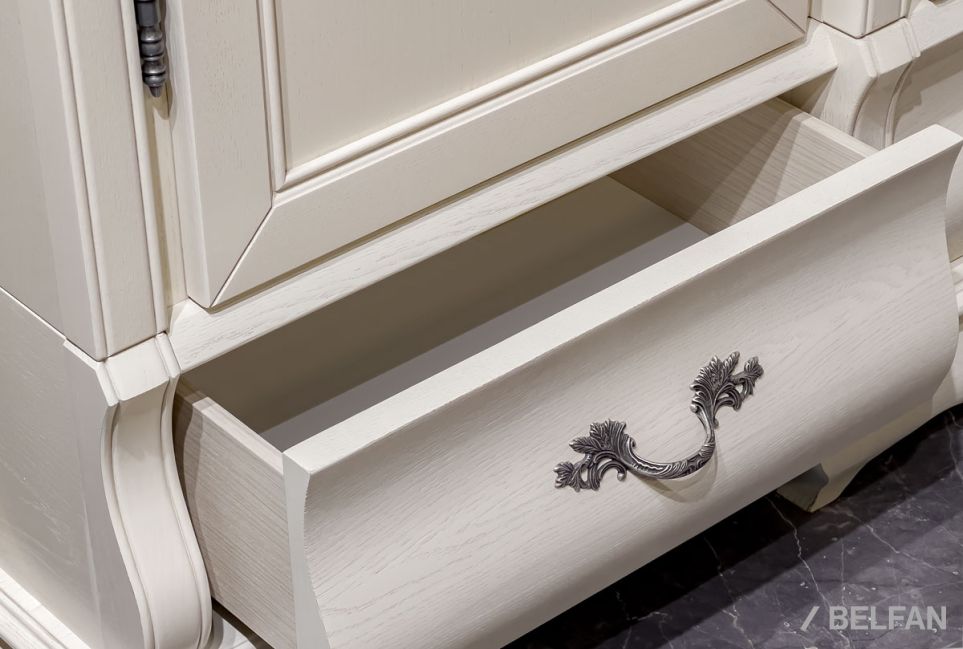 Шкаф для одежды "Тэфи" 4-х дв. с зеркалом массив и шпон дуба 4