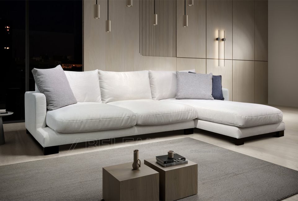 "Леформ" диван с оттоманкой; нераскл.; 2L+8R; правый; венге; Step1+Step1+Step4+Step8 (гр. 5/ТД)