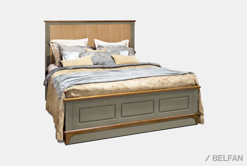 Кровать "Бриансон" массив и шпон дуба, МДФ 3